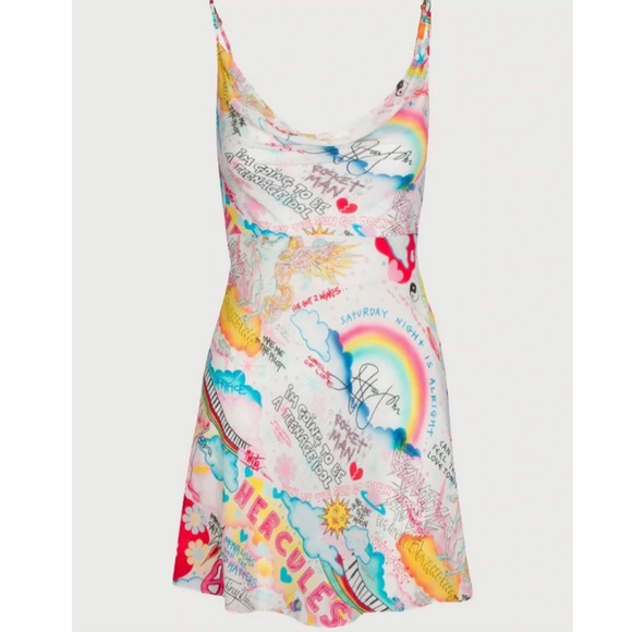 Realisation Par Dresses & Skirts - Réalisation Par x Elton John, Limited Edition Silk Dress, Size S